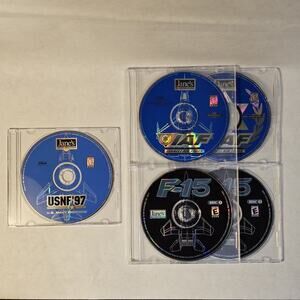 Jane's Combat Simulations F15 UNSF 97 IAF Israeli Air Force Lot of 5 CD Discs
